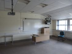 *Contents of Room U43 Which Includes; Epson EMP822H LCD Projector, Dry Whiteboard, Projector Screen,