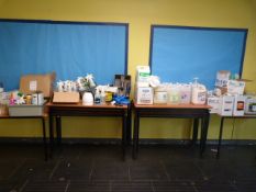 *Assorted Cleaning Chemicals, Floor Sealants, Squeegees, etc.