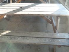 *Six Seat Softwood Picnic Bench