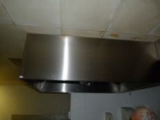 *2mx1.5m Stainless Steel Extraction Canopy with Grease Trap