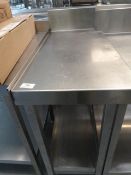 *Stainless Steel Infill Unit with Undershelf and Upstand