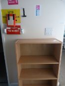 *Two Fire Blankets and a Open Fronted Beech Bookcase