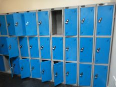 *Ten Banks of Three Probe Cubicle Lockers