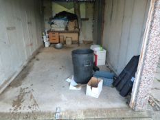 *Contents of The Sectional Garage Which Includes; Roller Banners, Desk, Tennis Court Nets, Part Cans