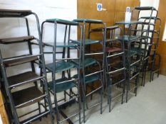 *Thirty Three Tubular Stackable Laboratory Stools