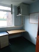 *Contents of Office Which Includes Office Side Table, Two Drawer Foolscap Filing Cabinet and a