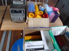 *Assorted Unbreakable Cups, Straws and a Music System