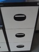 *Coffee and Cream Three Drawer Foolscap Filing Cabinet