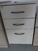 *Light Ash Standalone Three Drawer Pedestal