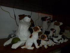 Collection of Polyresin Jack Russels
