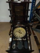 Two Jewellery Cabinets and a Decorative Clock