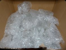 Box Containing Assorted Cut Glassware