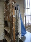 Pair of Wood Folding Steps, a Clothes Airer and a Parasol