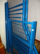 Set of Blue Tubular Steel Bunk Beds