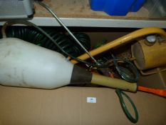 Box Containing Sheen Flame Gun, Tilley Lamps, Garden Sprays, etc.