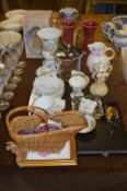 Selection of Pottery, Vases, Part Tea Set, Glassware, etc.