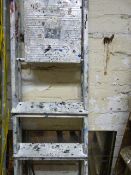 Pair of Aluminium Five Tread Steps