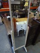 White Cheval Mirror
