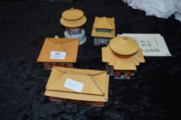 Collection of Five Chinese Musical Boxes 