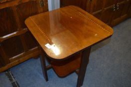 Mahogany Inlaid Occasional Table