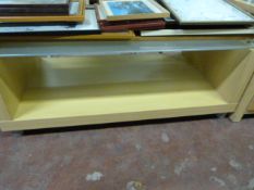 Beech and Plate Glass Occasional Table