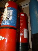 Two Dry Powder Fire Extinguishers