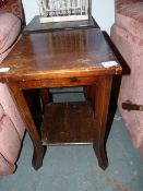 Pair of Mahogany Occasional Tables with Under Shelves