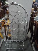 Silver Wine Rack