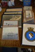 Framed Photos of Royal Navy Vessels