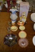 Leonardo Figurine, Part Tea Set, Vase and Glassware