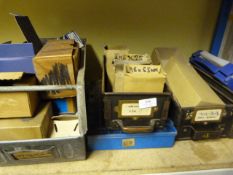 Assorted Vintage Drawers Including, Fixings, Nuts, Bolts, Washers, etc.