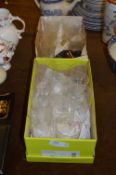 Two Small Boxes of Drinking Glassware