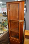 Teak Corner Display Unit