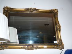 Gilt Framed Bevelled Edge Mirror