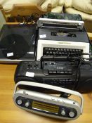 Olivetti Typewriter, Two Radios and a Turntable