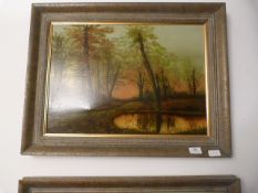 Framed Oil on Board by I.W.Hibbs