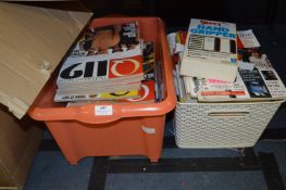 Two Boxes of Q Magazines