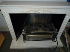 Electric Fire in Wood Surround