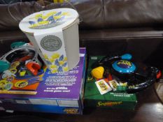 Assorted Children's Games and a Outdoor Planter