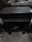Teak Nest of Two Tables