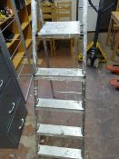 Pair of Aluminium Four Tread Platform Steps