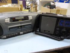 Sanyo Portable CD Player and a Portable Radio