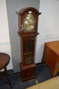 Mahogany Framed Grandmother Clock by Thomas Burne
