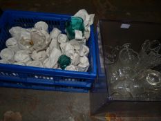 Assorted Coloured Glass Including Lemonade Set, Sherry Glasses, Vases, etc.