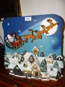 Flying Santa Illuminated Display