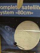 Complete Satellite System with 80cm Dish