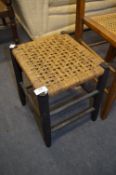 Raffia Seated Stool