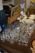Selection of Drinking Glassware Including Edinburgh Crystal