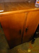 Walnut Record Cabinet