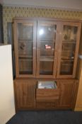 *Two Door, Three Drawer Sideboard with Glazed Display Top